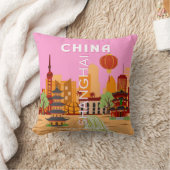 China Shanghai Travel Art クッション (ブランケット)