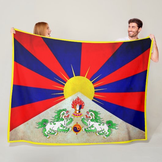 " China: TIBET Flagge ... " フリースブランケット (インサイチュ)