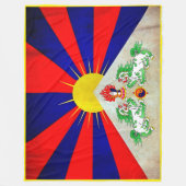" China: TIBET Flagge ... " フリースブランケット (正面)