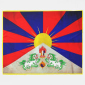 " China: TIBET Flagge ... " フリースブランケット (正面(横))