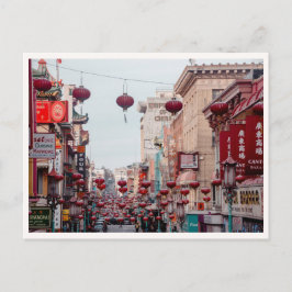China Town San Francisco Red Lanterns Street Photo ポストカード