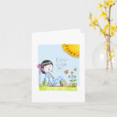 ChinaGirlLoveのバースデー・カード カード (黄色い花)