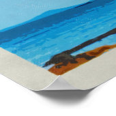 Chinaman's Hat Hawaii Vintage Travel  ポスター (角)