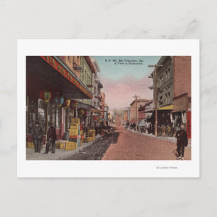 ChinatownのCadIrt Road Viewサンフランシスコ ポストカード