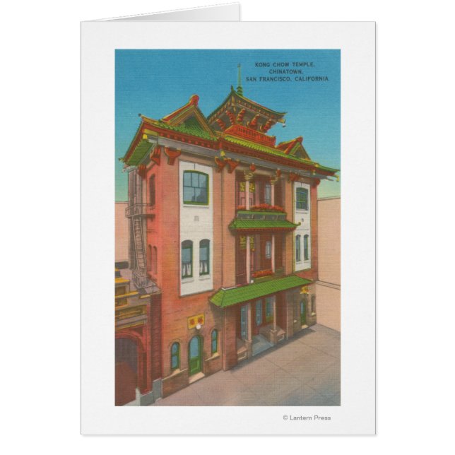 ChinatownのCAKong Chaw Templeサンフランシスコ (正面)