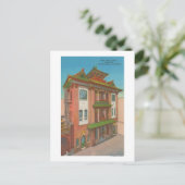 ChinatownのCAKong Chaw Templeサンフランシスコ ポストカード (スタンド正面)