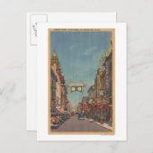 ChinatownのCAStreetシーン ポストカード (正面/裏面)