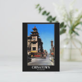 Chinatown，サンフランシスコ，カリフォルニア，ヴィンテージ ポストカード (スタンド正面)