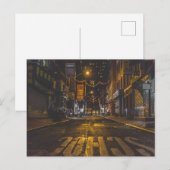 Chinatown Alleyway in New York at Night ポストカード (正面/裏面)