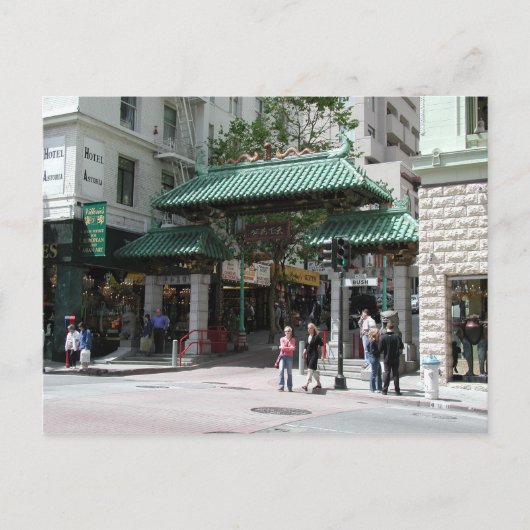 Chinatown Gate, San Franciscoフォトポストカード ポストカード (正面)