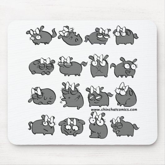 ChinChatcomicsのオリジナルRolo マウスパッド (正面)