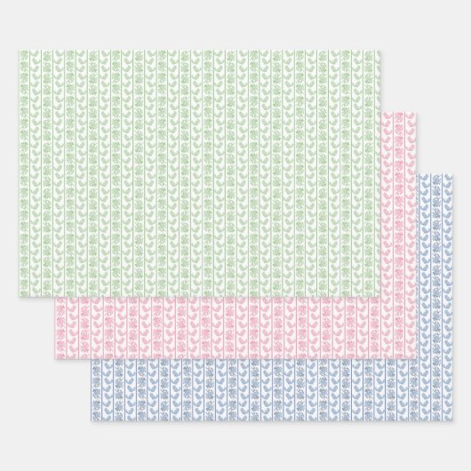 Chinchilla Chintz ラッピングペーパーシート (セット)