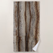 CHINCHILLA FUR ビーチタオル (正面)