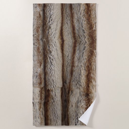 CHINCHILLA FUR ビーチタオル (正面)