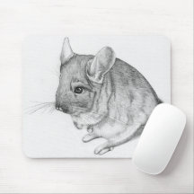 Chinchilla on Mouse Pad