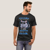 Chinchillas Awesome Rodent Animal Veterinarian Tシャツ (正面フル)