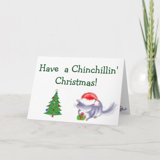 Chinchillinのクリスマスカードを持って下さい! シーズンカード (正面)