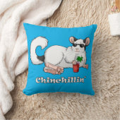 Chinchillinの投球のクッション41 cm X 41 cm クッション (ブランケット)