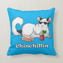 Chinchillinの投球のクッション41 cm X 41 cm