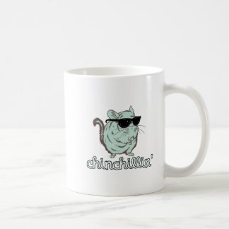 Chinchillinの青いチンチラ コーヒーマグカップ