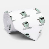 Chinchillinの青いチンチラ ネクタイ (ロール)