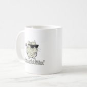 Chinchillinの黄色いチンチラ コーヒーマグカップ (正面左)