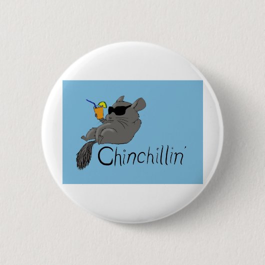 chinchillin 缶バッジ (正面)