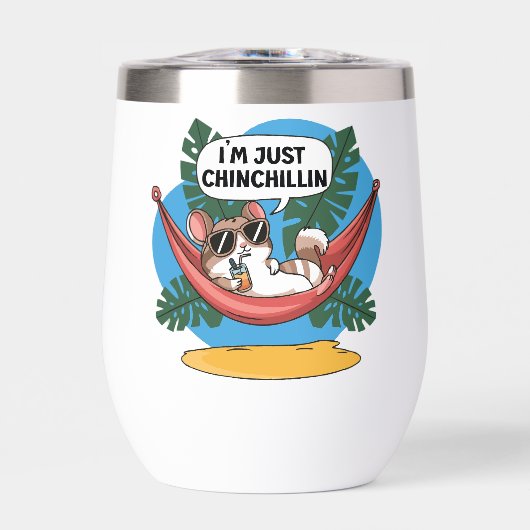 chinchillin détendu mug personnaliser (正面)