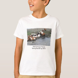 Chincoteagueの子馬の青年Tシャツ Tシャツ
