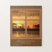 Chincoteagueの島の日没のジグソーパズル ジグソーパズル (縦)