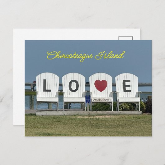 Chincoteague Island Postcard シーズンポストカード (正面/裏面)