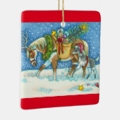 CHINCOTEAGUE PONIES CHRISTMAS ORNAMENT セラミックオーナメント (右)