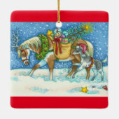 CHINCOTEAGUE PONIES CHRISTMAS ORNAMENT セラミックオーナメント (裏面)