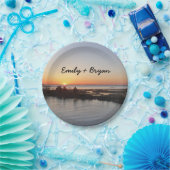 Chincoteague Sunset I Virginia Landscape ペーパープレート (パーティー)