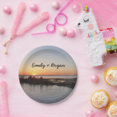 Chincoteague Sunset I Virginia Landscape ペーパープレート (パーティー)