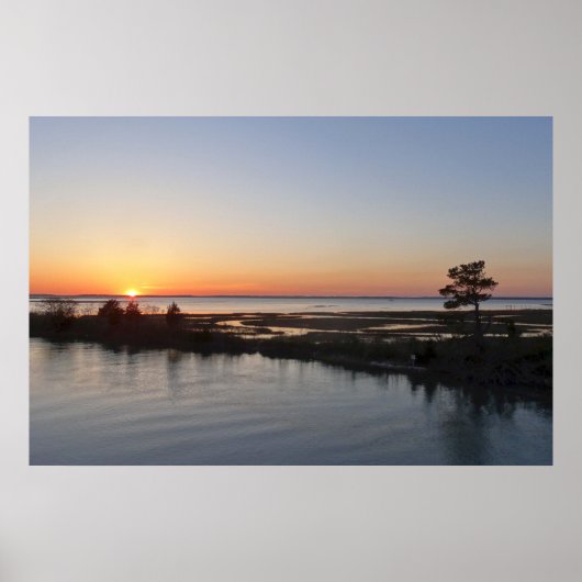 Chincoteague Sunset I Virginia Landscape ポスター (正面)