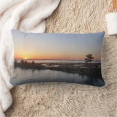 Chincoteague Sunset I Virginia Landscape ランバークッション (ブランケット)