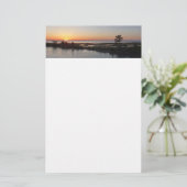 Chincoteague Sunset I Virginia Landscape 便箋 (スタンド正面)
