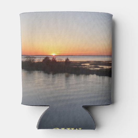Chincoteague Sunset I Virginia Landscape 缶クーラー (裏面)