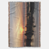 Chincoteague Sunset II Virginia Landscape スローブランケット (正面縦)