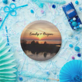 Chincoteague Sunset II Virginia Landscape ペーパープレート (パーティー)