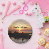 Chincoteague Sunset II Virginia Landscape ペーパープレート (パーティー)