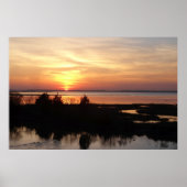 Chincoteague Sunset II Virginia Landscape ポスター (正面)