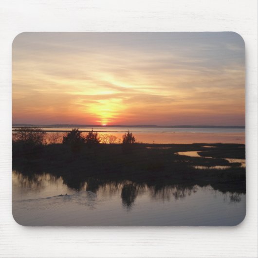 Chincoteague Sunset II Virginia Landscape マウスパッド (正面)