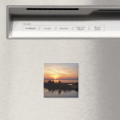 Chincoteague Sunset II Virginia Landscape マグネット (インサイチュ (食洗機))