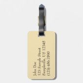 Chincoteague Sunset II Virginia Landscape ラゲッジタグ (裏面縦)