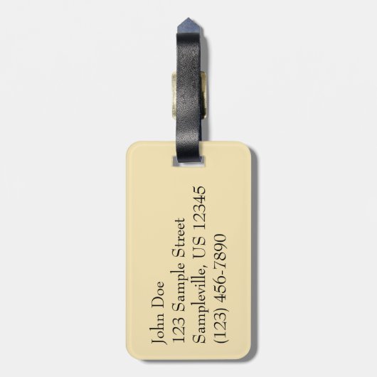 Chincoteague Sunset II Virginia Landscape ラゲッジタグ (裏面縦)