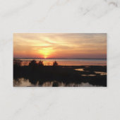 Chincoteague Sunset II Virginia Landscape 名刺 (裏面)