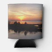 Chincoteague Sunset II Virginia Landscape 缶クーラー (正面)