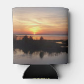 Chincoteague Sunset II Virginia Landscape 缶クーラー (裏面)